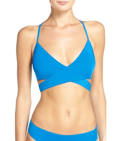 Laundry By Shelli Segal Beaded Bikini Top  - Blue