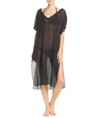 Becca By The Sea Cover-Up Tunic/Large - Black
