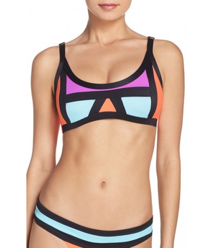 Pilyq Colorblock Bikini Top