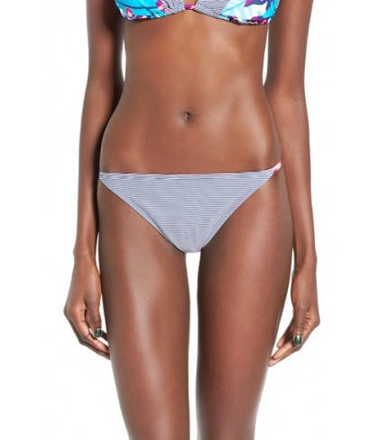 Roxy Line It Up Cheeky Bikini Bottoms  - White