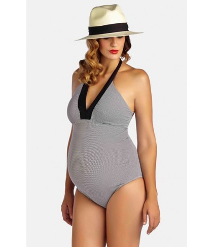 Pez D'Or 'Montego Bay' One-Piece Maternity Swimsuit  - Black